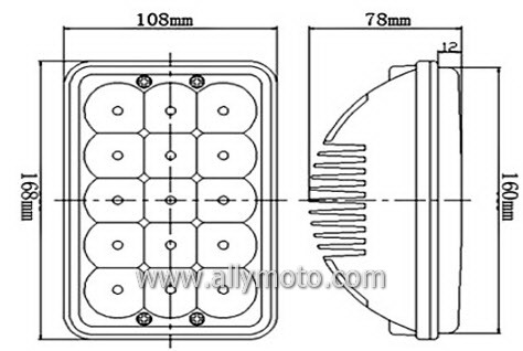 45W LED Driving Light Work Light 1042